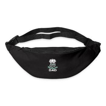 Maltipoo Papa Motard Chien Papa Cadeau Rétro - Sac banane - noir - Devant