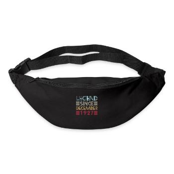 Legenden Geburtstag Dezember 1927 geboren Geschenk - Gürteltasche - Schwarz - Vorne