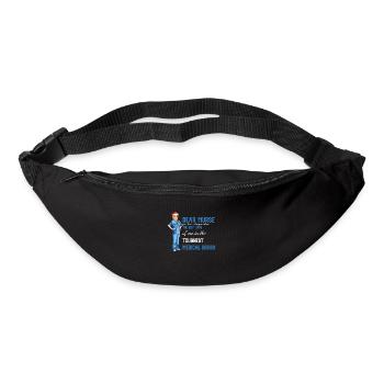 Arzthelferin Krankenpflegerin Arztpraxis Nadel - Gürteltasche - Schwarz - Vorne