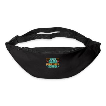 Daily routine of a gamer Gaming Sleeping - Bum bag - black - Front
