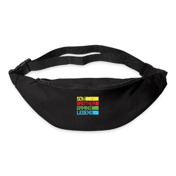 Son frère Gamer Légende Jeu Jeu vidéo Gamer - Sac banane - noir - Devant