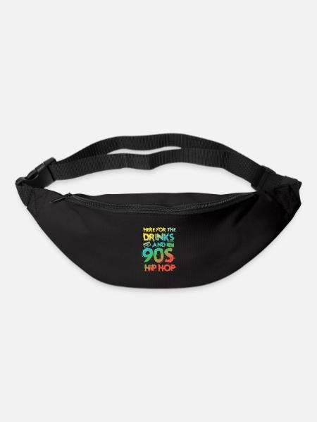 90er Jahre HipHop oldschool Rap Musik Fans - Gürteltasche - Schwarz