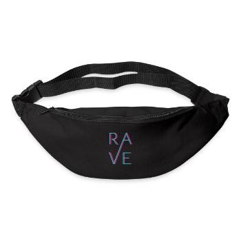 RAVE - Techno Love - Gürteltasche - Schwarz - Vorne