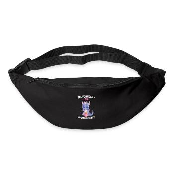 Dragon - All you need is Love & Coffee - Gürteltasche - Schwarz - Vorne