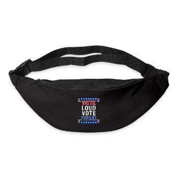 Vote Loud Vote Proud - US Elections 2024 USA Elections - Bum bag - black - Front