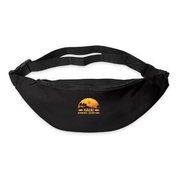 Vintage Kauai Hawaii Surfing Palm Trees - Bum bag - black - Front