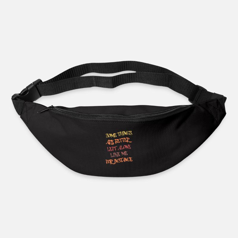 Manche Dinge lässt man besser in Ruhe wie ich lustig - Gürteltasche - Schwarz