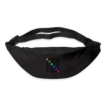 | sportive | de remise en forme | sportive coloré - Sac banane - noir - Devant