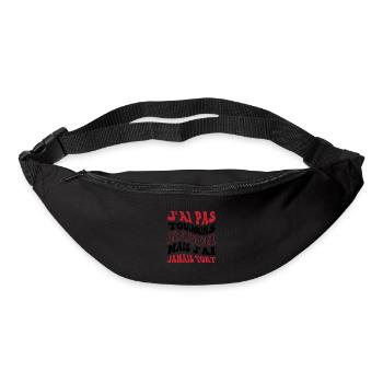 J'ai pas toujours raison mais j'ai jamais tort - Sac banane - noir - Devant