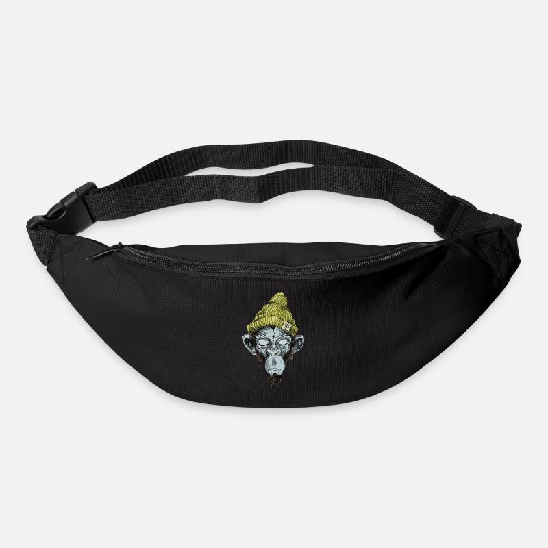 Monkey with hat - Bum bag - black