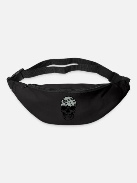 tete mort petanque boule dead skull11204 - Sac banane - noir