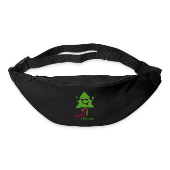 Weihnachtsbaum, Christmas, Christmas Tree - Gürteltasche - Schwarz - Vorne