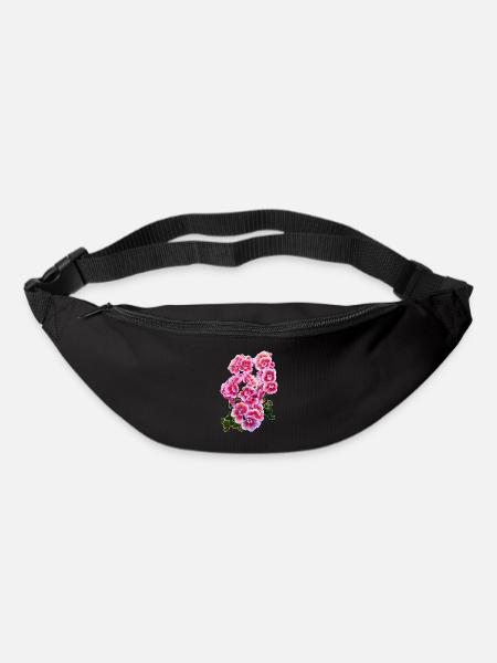 fleur - Sac banane - noir