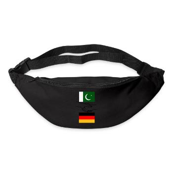 Pakistan & Deutschland - Gürteltasche - Schwarz - Vorne