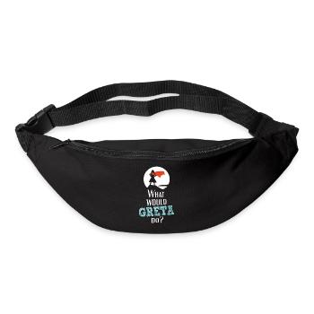 What would Greta do? - White Superhero Edition - Bum bag - black - Front