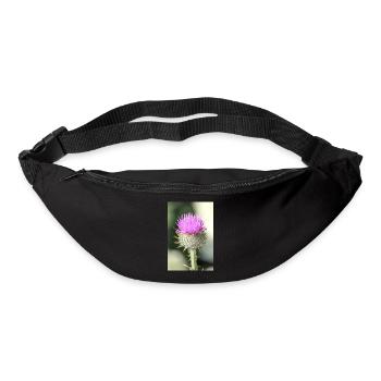 cotton thistle also Scotch or Scottish thistle - Bum bag - black - Front