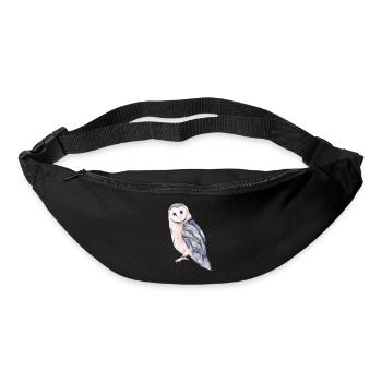 Hibou - Sac banane - noir - Devant