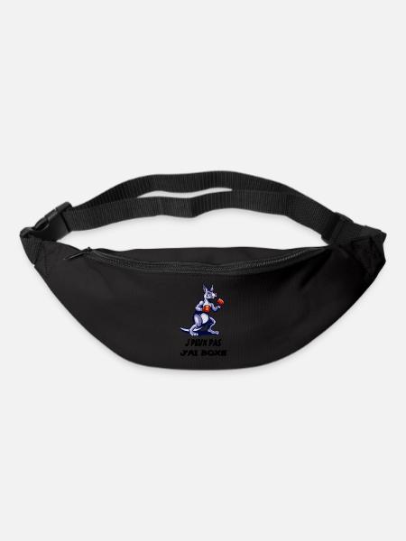J'peux pas j'ai boxe, boxe anglaise kangourou - Sac banane - noir