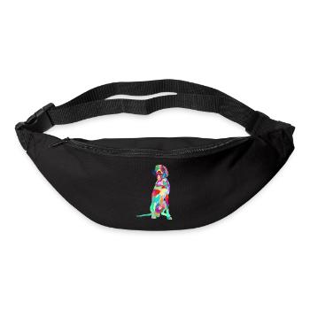 Allemand Pointer cheveux courts Drôle | Cadeau GSP DAD - Sac banane - noir - Devant