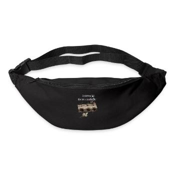 Achtung Fallen. - Gürteltasche - Schwarz - Vorne