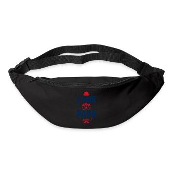 Je vais être papa. Putain ! futur papa ,futur père - Sac banane - noir - Devant
