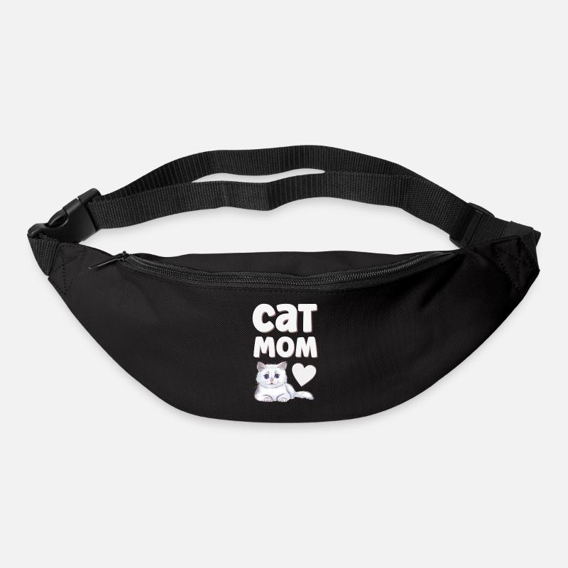 Katze Katzen - Gürteltasche - Schwarz