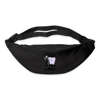 Zahnarzt Dentist Zahnbürste Kinder Baby Geschenk - Gürteltasche - Schwarz - Vorne