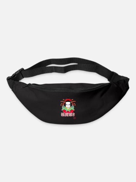 Akumatsuki strange things and geisha - Bum bag - black
