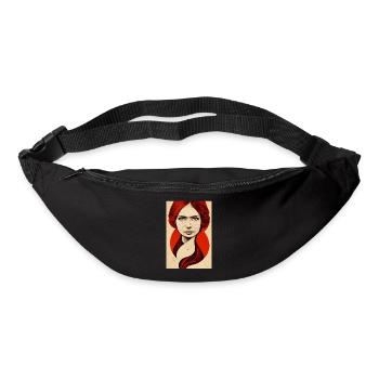 Viking Woman Red Hair - Bum bag - black - Front