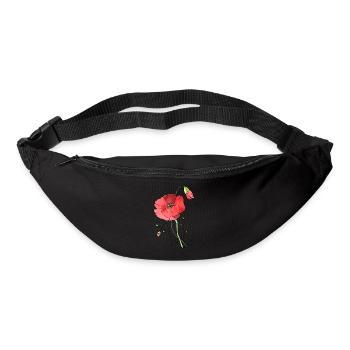 Fleur - Sac banane - noir - Devant