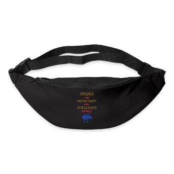 Instrument de piano pour personnes intelligentes Orange - Sac banane - noir - Devant