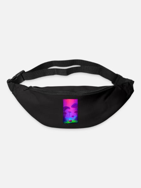 Mushroom Vertical Forest 2 - Bum bag - black