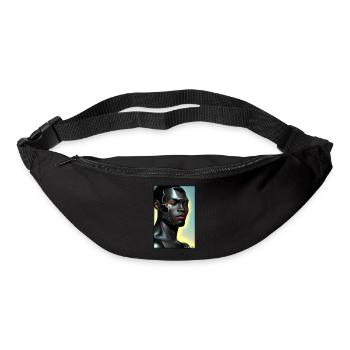 Cyborg Mann Zukunft Sci-Fi Maschine Technik - Gürteltasche - Schwarz - Vorne