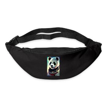 Pandabär Panda Astronaut Zukunft Sci-Fi Technik - Gürteltasche - Schwarz - Vorne