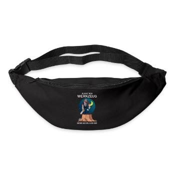 Holzfäller und sein Werkzeug - Gürteltasche - Schwarz - Vorne