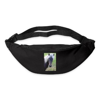 Pferd Pferdeposter - Gürteltasche - Schwarz - Vorne