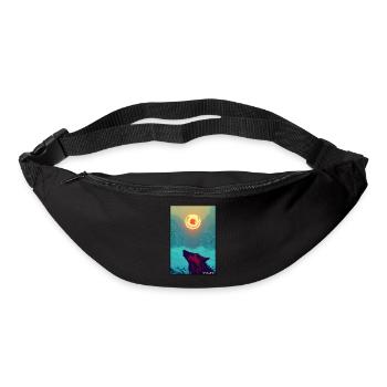 Wolf Animal Motif Nature Wild Mystical Wildlife - Bum bag - black - Front