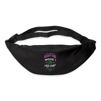 kitty avogato joke sayings cat flag tshirts - Gürteltasche - Schwarz - Vorne
