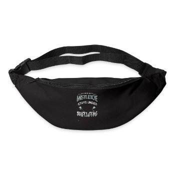 citation drôle de sapin de Noël dork - Sac banane - noir - Devant