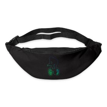 Vélo de route pour hommes Vélo de route pour femmes - Sac banane - noir - Devant