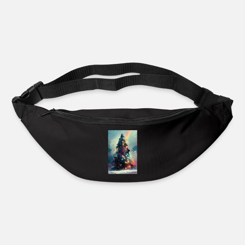 Lebendiger Weihnachtsbaum - Gürteltasche - Schwarz