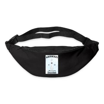 Istanbul, Leuchtturm Ahirkapi, Marmarameer, Türkei - Gürteltasche - Schwarz - Vorne