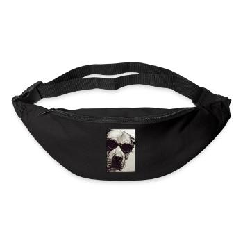Chien Chiens Lunettes de soleil Animaux sauvages Animaux animaux - Sac banane - noir - Devant