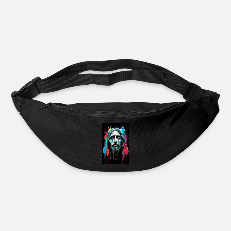 JESUS - bunte Farbe - Gürteltasche - Schwarz