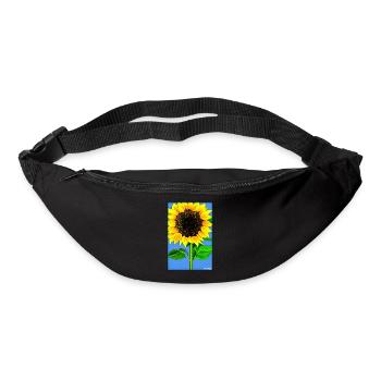 Sunflower Asteraceae Flower Spring Meadow Green - Bum bag - black - Front