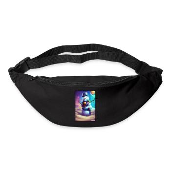 Snowman Snow Winter Christmas Advent - Bum bag - black - Front