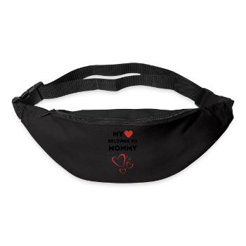 My heart belongs to mom I love my mom Vale - Bum bag - black - Front