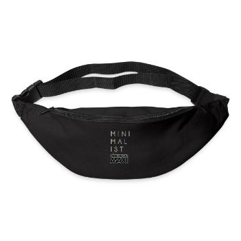 Minimalist - Minimalismus ist das neue MAXI - Gürteltasche - Schwarz - Vorne