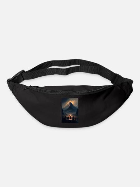japanische natur - Gürteltasche - Schwarz