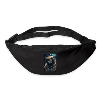 Tieger im All - Gürteltasche - Schwarz - Vorne